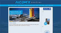 Desktop Screenshot of alcomex.cz