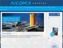 Tablet Screenshot of alcomex.cz